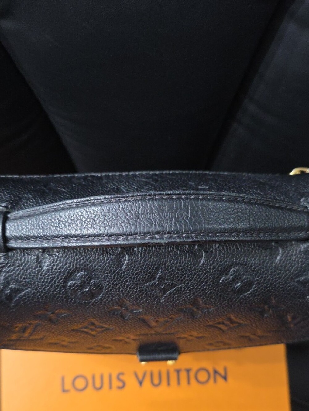 Louis Vuitton Black Monogram Empreinte Pochette Metis Crossbody Gold Hardware - Picture 11 of 15